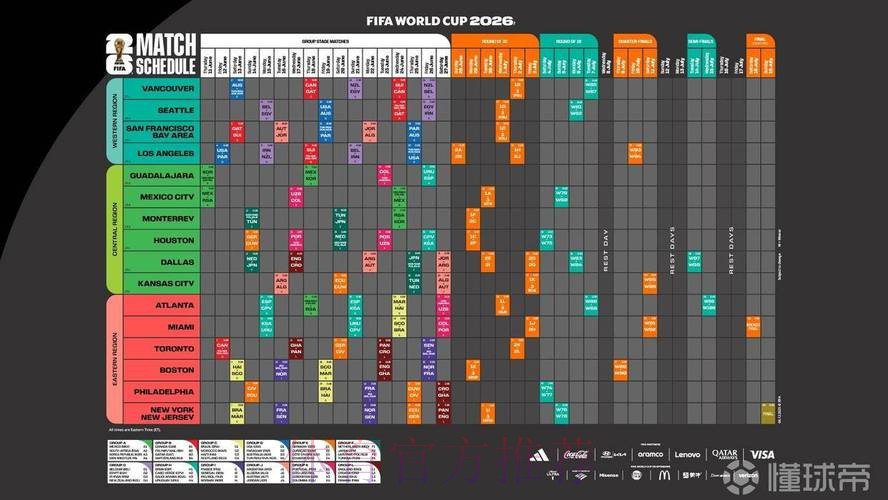 2026世界杯每日赛程一览全程直播直播平台
